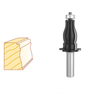 Case/Base Molding Bits For Adding A Decorative Cap To Baseboard Moldings
