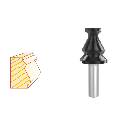 Case/Base Molding Bits For Adding A Decorative Cap To Baseboard Moldings