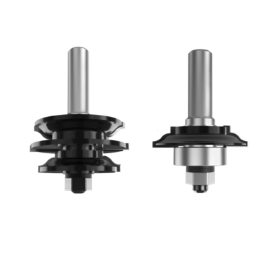 2 PCS Ogee Rail And Stile Router Bits For Cabinet Doors With Glass Inserts