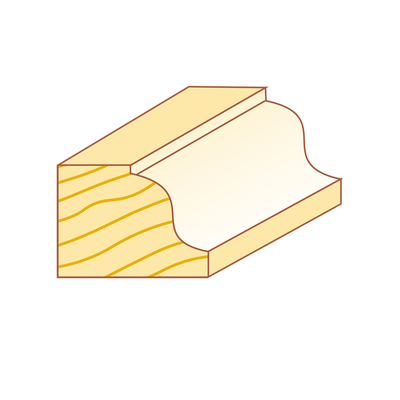 Edge Forming Profile Router Bit Roman Ogee Router Bit With Bearing Guide